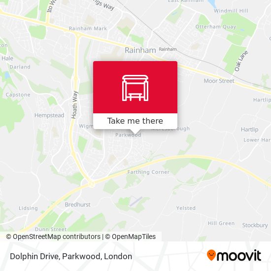 Dolphin Drive, Parkwood map