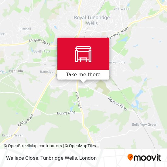 Wallace Close, Tunbridge Wells map