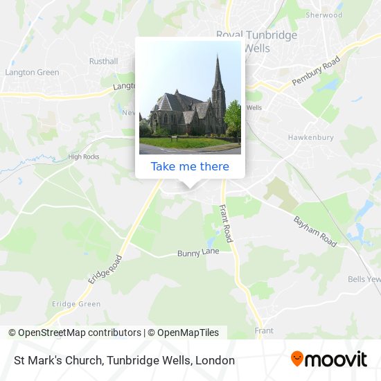 St Mark's Church, Tunbridge Wells map