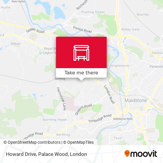Howard Drive, Palace Wood map