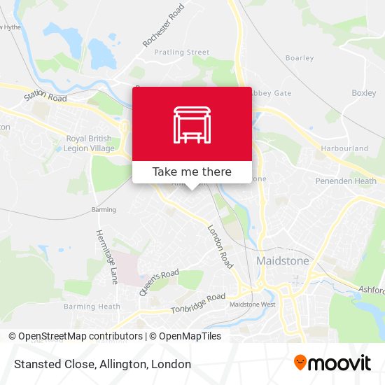 Stansted Close, Allington map