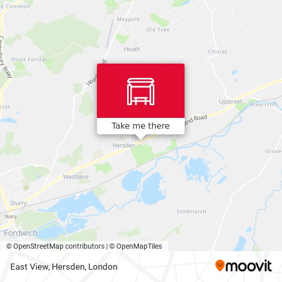 East View, Hersden map