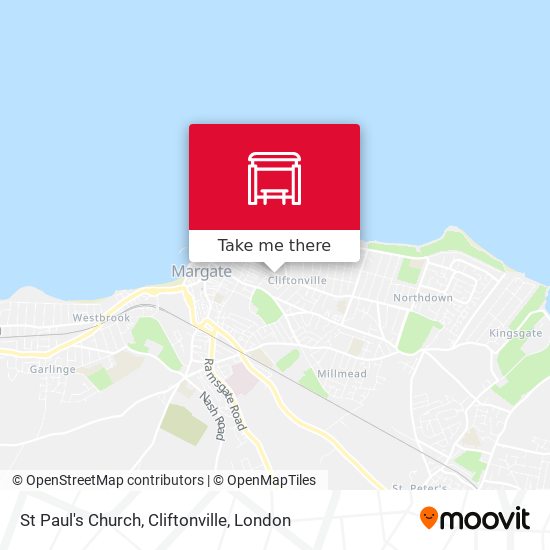 St Paul's Church, Cliftonville map