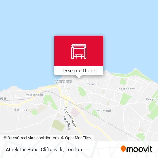 Athelstan Road, Cliftonville map