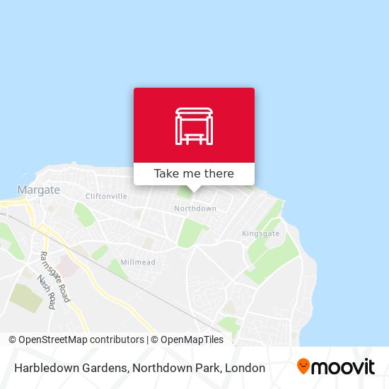 Harbledown Gardens, Northdown Park map