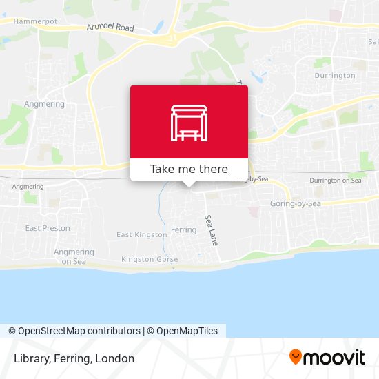 Library, Ferring map