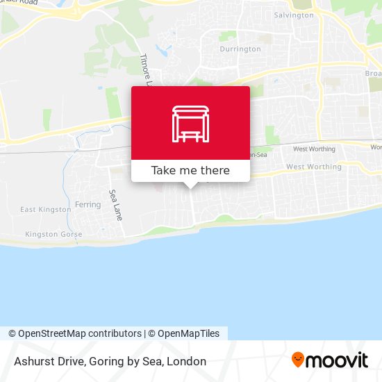 Ashurst Drive, Goring by Sea map