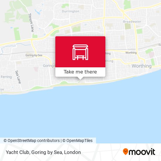 Yacht Club, Goring by Sea map
