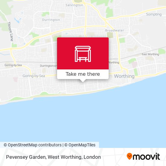Pevensey Garden, West Worthing map