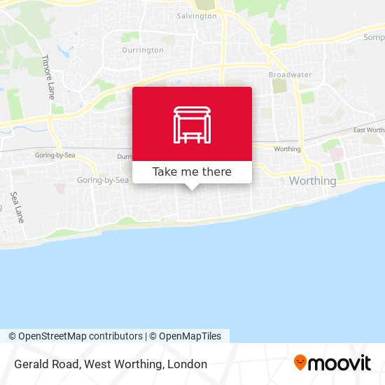 Gerald Road, West Worthing map