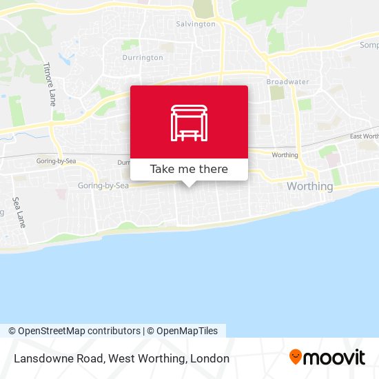 Lansdowne Road, West Worthing map