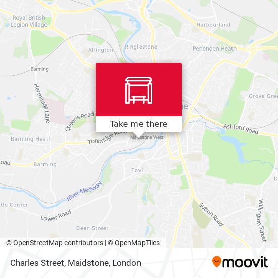 Charles Street, Maidstone map