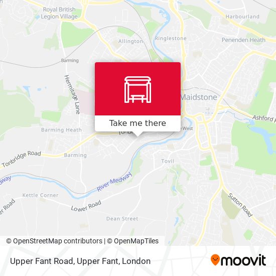 Upper Fant Road, Upper Fant map