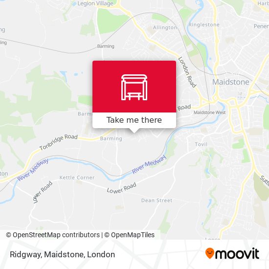 Ridgway, Maidstone map