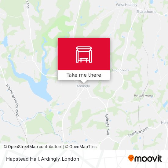 Hapstead Hall, Ardingly map