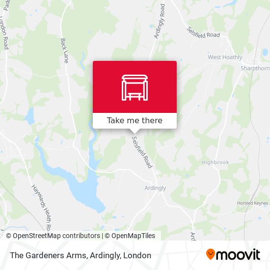 The Gardeners Arms, Ardingly map