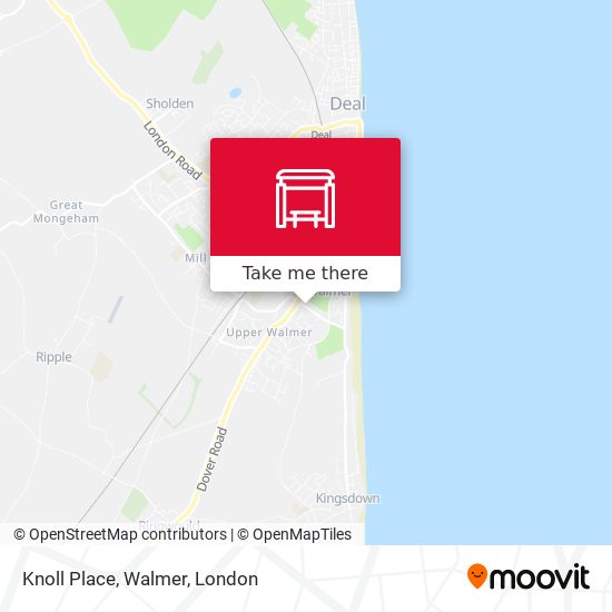 Knoll Place, Walmer map