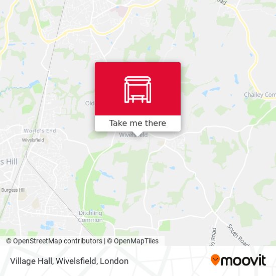 Village Hall, Wivelsfield map