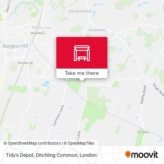 Tidy's Depot, Ditchling Common map