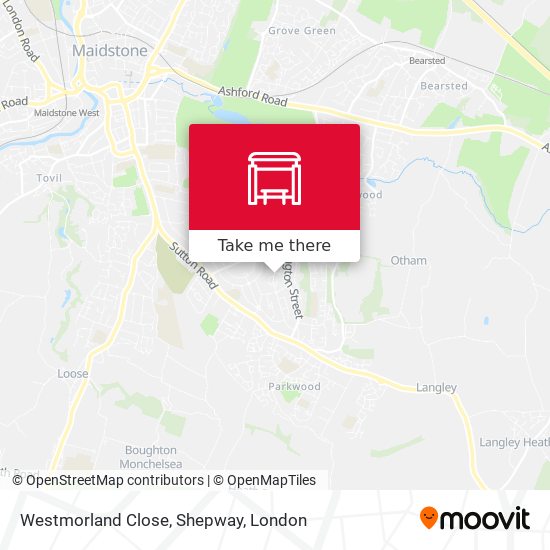 Westmorland Close, Shepway map