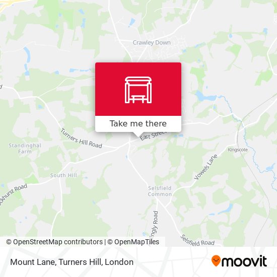 Mount Lane, Turners Hill map