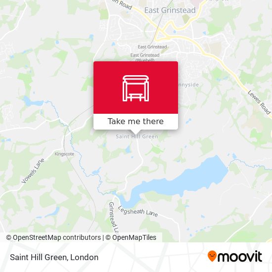Saint Hill Green map
