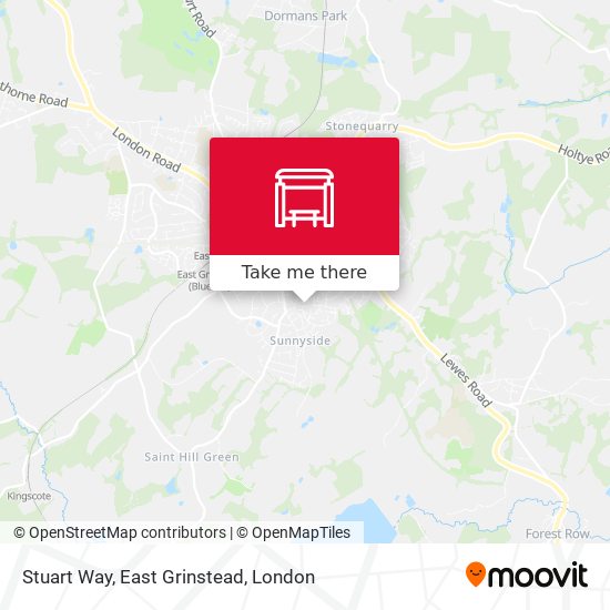 Stuart Way, East Grinstead map