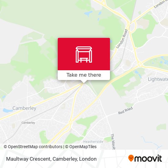 Maultway Crescent, Camberley map