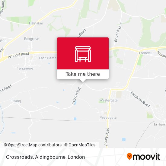 Crossroads, Aldingbourne map