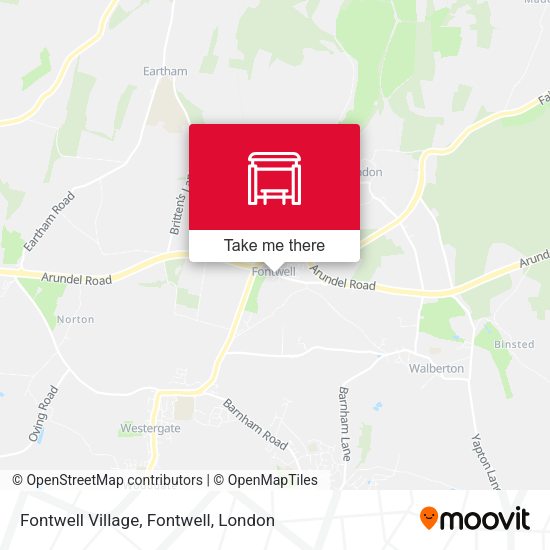 Fontwell Village, Fontwell map