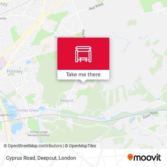 Cyprus Road, Deepcut map