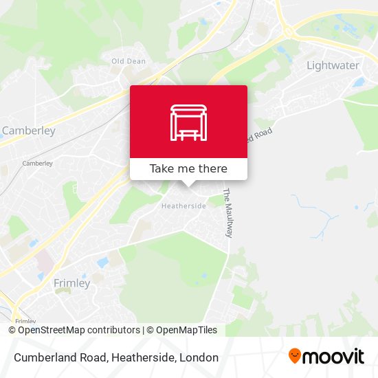Cumberland Road, Heatherside map