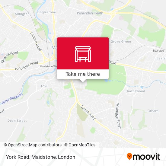 York Road, Maidstone map