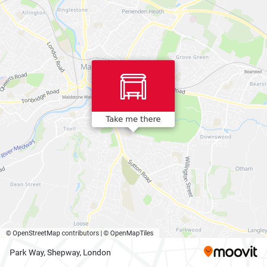 Park Way, Shepway map