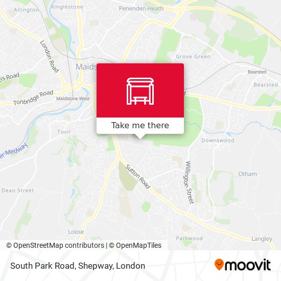 South Park Road, Shepway map