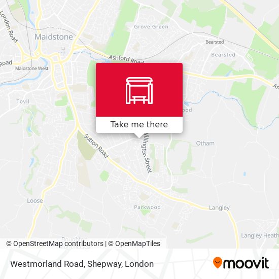 Westmorland Road, Shepway map
