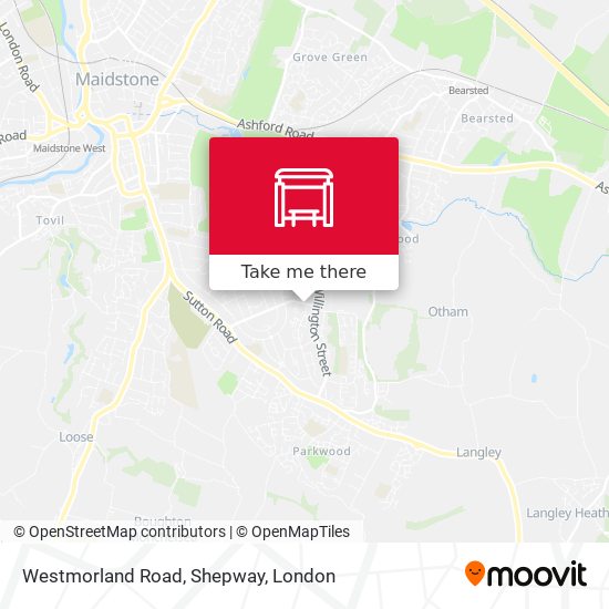 Westmorland Road, Shepway map