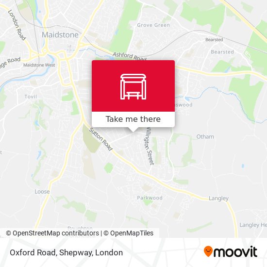 Oxford Road, Shepway map