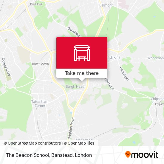 The Beacon School, Banstead map