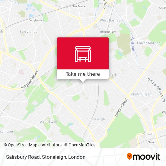 Salisbury Road, Stoneleigh map