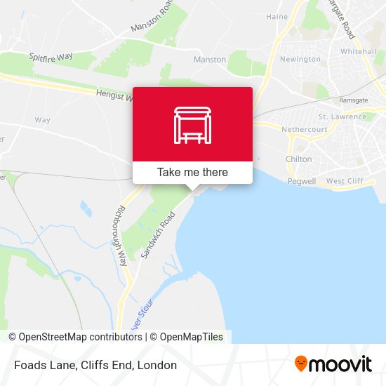 Foads Lane, Cliffs End map