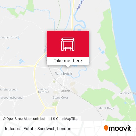 Industrial Estate, Sandwich map