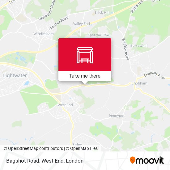 Bagshot Road, West End map