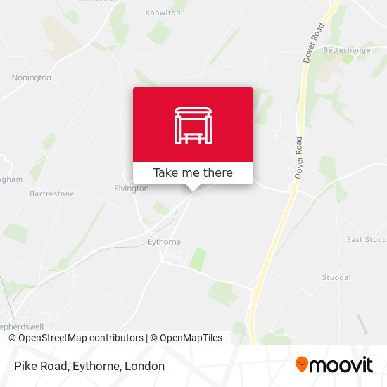 Pike Road, Eythorne map