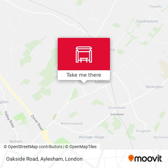 Oakside Road, Aylesham map