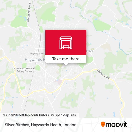Silver Birches, Haywards Heath map
