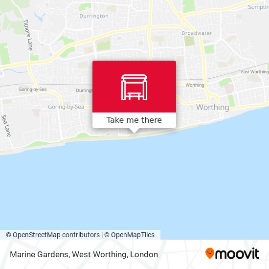 Marine Gardens, West Worthing map