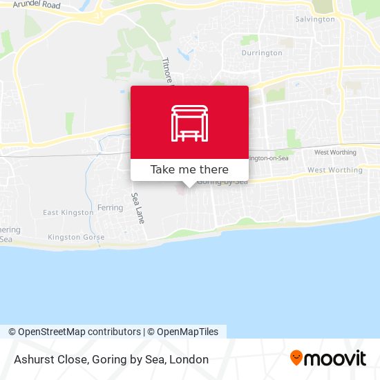 Ashurst Close, Goring by Sea map