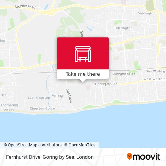 Fernhurst Drive, Goring by Sea map
