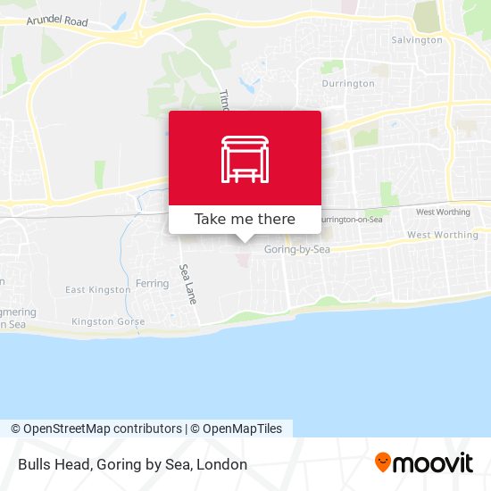 Bulls Head, Goring by Sea map